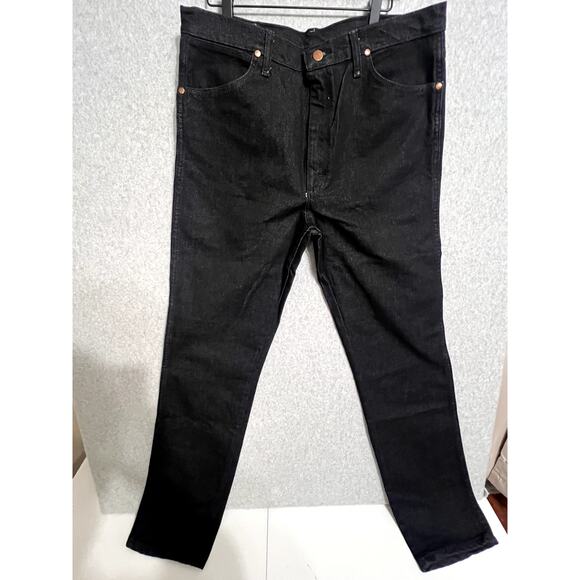 Wrangler Mens Black Cowboy Cut 938BLK 36X36 - Picture 2 of 5